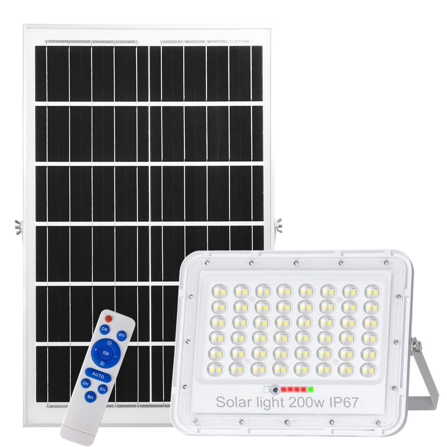 200W Solar LED Wireless Automatic Flood Lamp 5m Cable