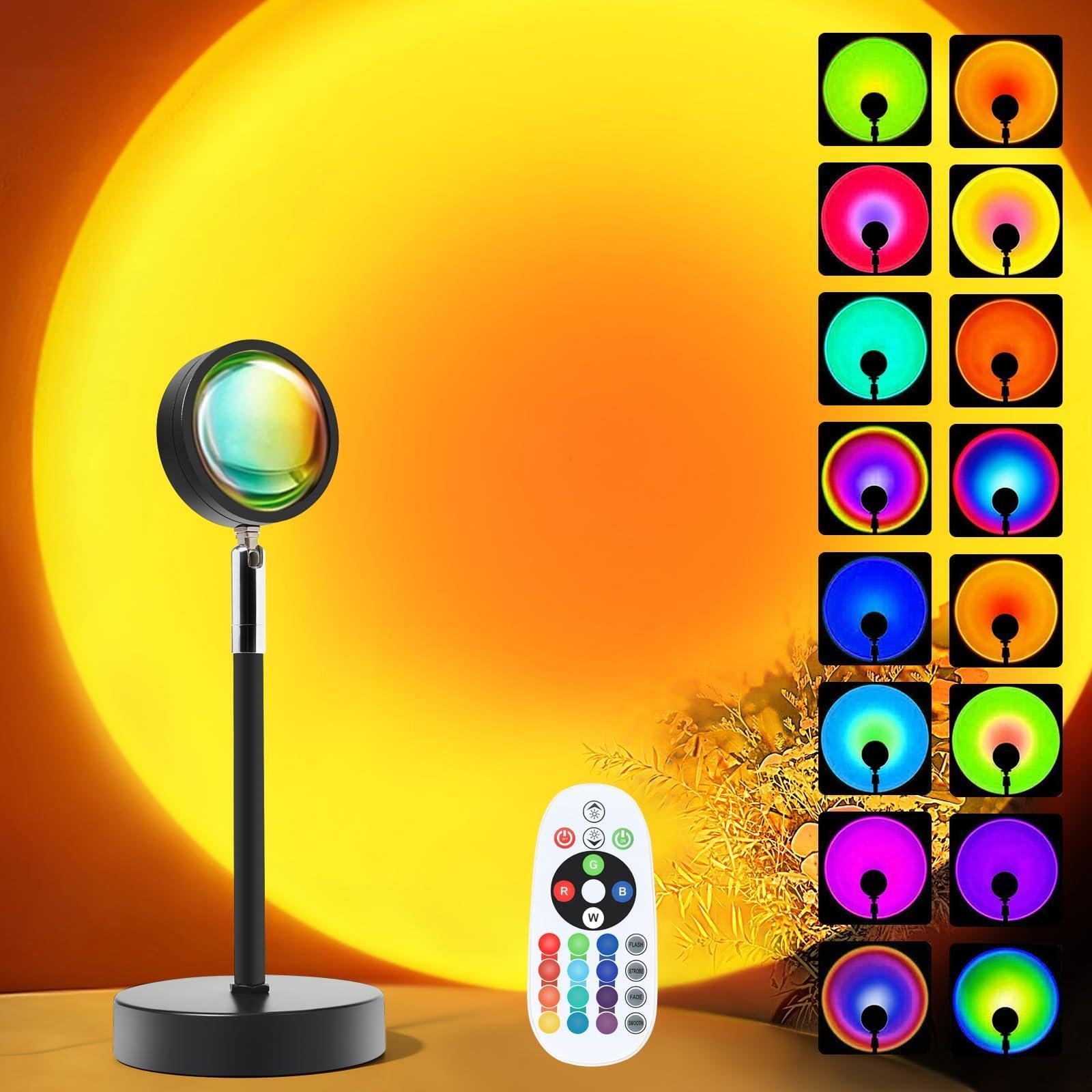 Mythco USB Powered Remote Control 20-Color Sunset Lamp/Projector
