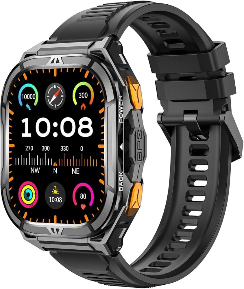 2025 New SmartWatch Men For Women Militray Outdoor GPS Track Sport Watches Heart Rate Sleep Waterproof Smart Watch IOS Android