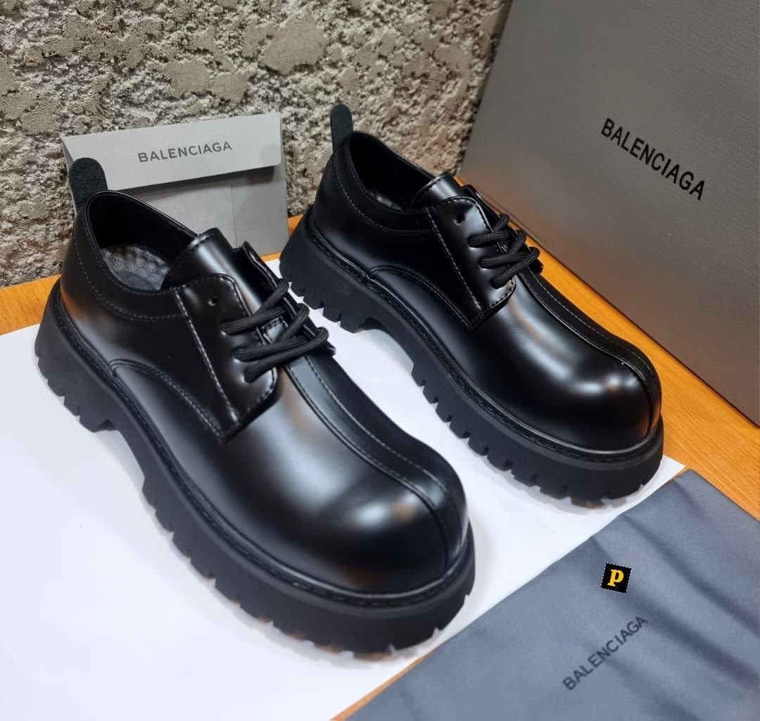 Balenciaga Patent Lace-Up Shoes