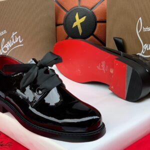 Christian Louboutin Derloon Derby Shoes – Black Patent Leather