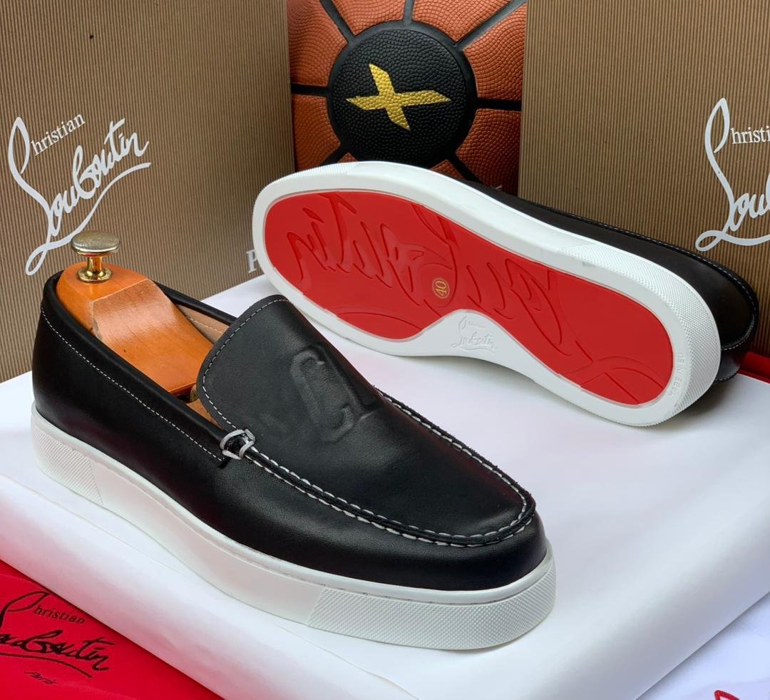 Christian Louboutin Varsiboat Leather Loafers