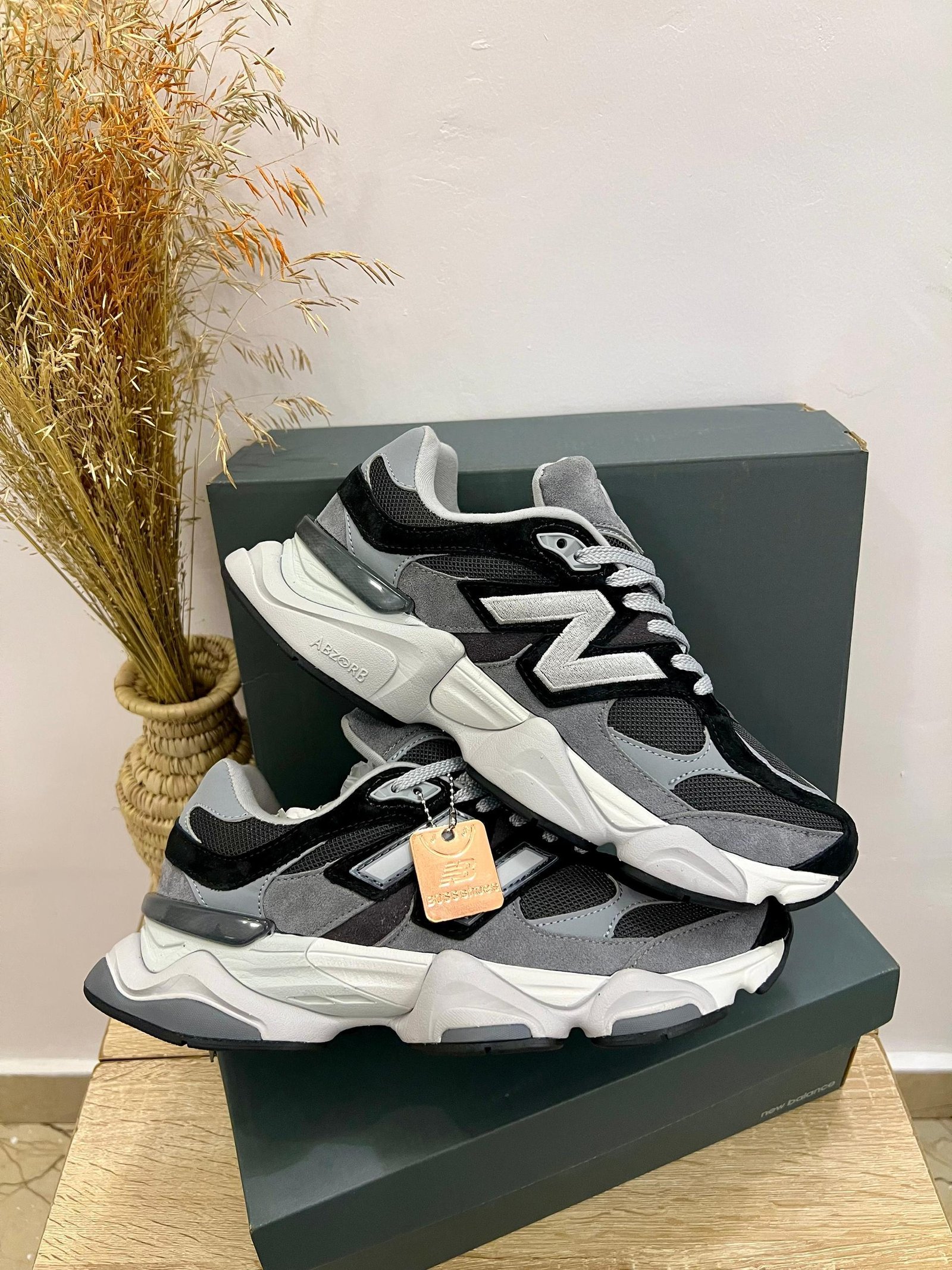 New Balance 9060 Black Castlerock Phantom Sneakers