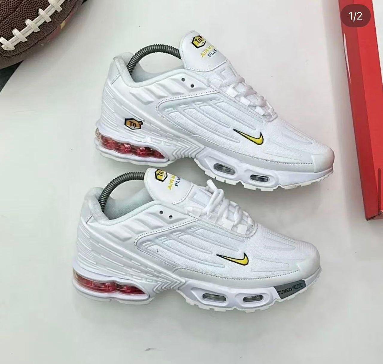 Nike Air Max Plus 3 White & Yellow Sneakers