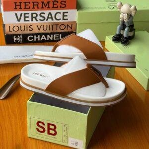 Off-White Palm Leather Slippers
