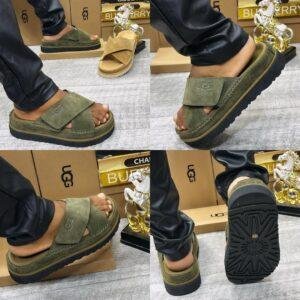 UGG Goldenstar Cross Slide Suede Sandals