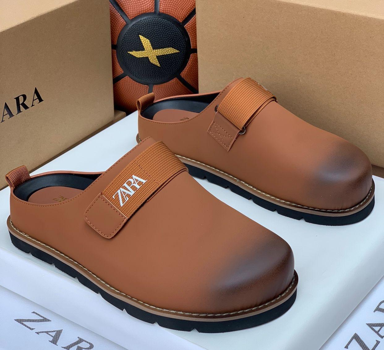 Zara Technical Slip-On Sneakers Brown Gradient
