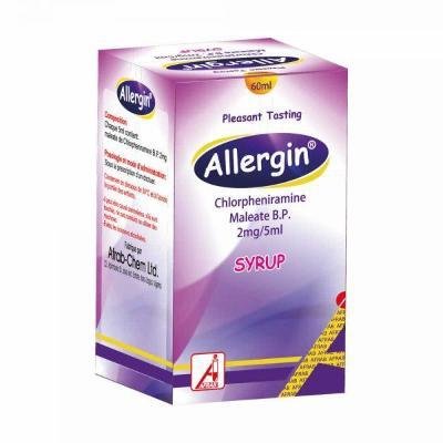 Allergin Chlorpheniramine Maleate B.P. 2mg/5 ml 60 ml