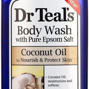 Dr Teal's Body Wash Coconut Oil Pure Nourish & Protect Epsom Salt 710 ml