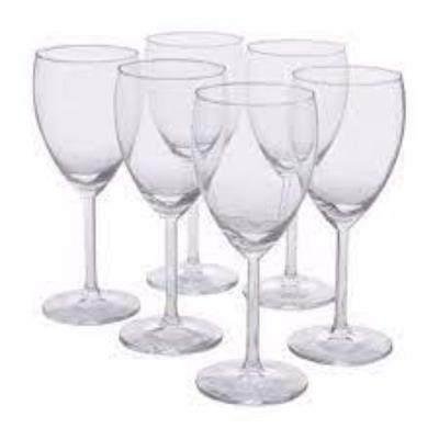 Hana Wine Glass Art No.R10808/Bhb6 x6