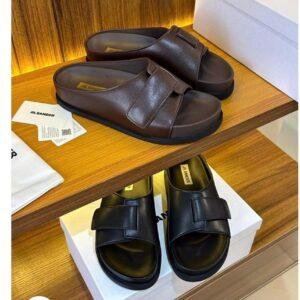 Jil Sander Leather Sandals