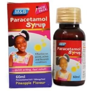 May & Baker Paracetamol Syrup 120 mg/5 ml Pineapple Flavour 60 ml