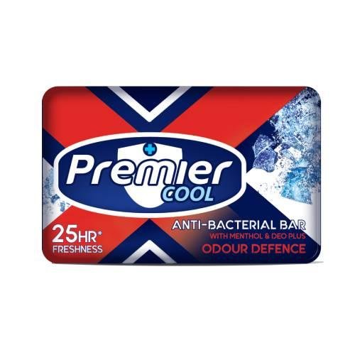 Premier Cool Anti-Bacterial Bar Soap Odour Defence 110 g x6