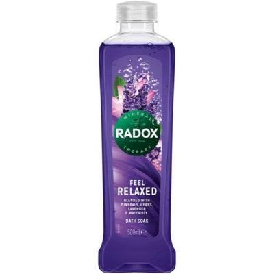 Radox Bath Soak Feel Relaxed Minerals, Herbs, Lavender & Waterlily 500 ml