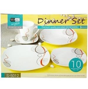Sumo Porcelain Dinner Set Square x10